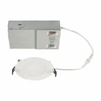 KEYSTONE TECHNOLOGIES LED Light Fixture: 4 in Dia, 800 lm, 2700K/3000K/3500K/4000K/5000K, 10.5 W (MPN KT-WDLED10.5PS-4A-9CSF-VDIM)