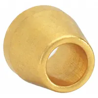 Single-ferrule brass compression fitting for 1/16 in OD tubing. Used to create a leak-tight seal in instrumentation, process control, and analytical systems. Compatible with Swagelok and CPI tube fittings for high-integrity fluid handling