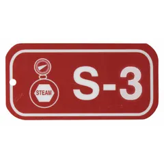 Polystyrene lockout tag for use in lockout/tagout procedures. Printed in English with holes for attachment. Pack of 25 tags. Suitable for industrial safety applications to indicate equipment under maintenance.