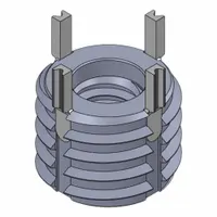 Key Locking Insert: Extra Heavy Wall, 4 Keys, 1/4"-20 Int Thrd Sz, 1/2"-13 Ext Thrd Sz, Plain, 10 PK (MPN 217-077334)
