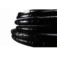 Oil-Resistant Buna-N Foam Rubber Insulation: Tube, 7/8 in Thick, 3/4 in ID, 35 ft, Unslit, Black (MPN 6RSRC100068EP)