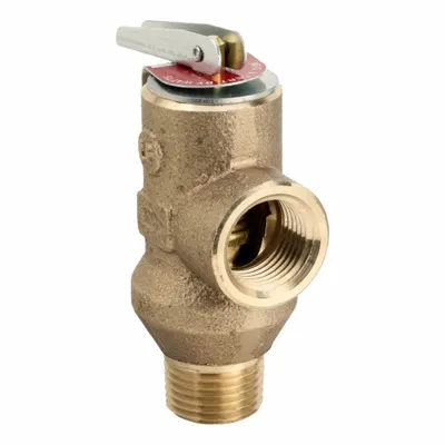 Watts Pressure Relief Valve: MNPT x FNPT, 1/2 in x 1/2 in, Bronze, 175 psi Max. Op Pressure - Non-Code Air, Inert Gas & Liquids Pressure Relief Valves