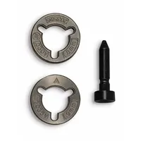 This 2-roll kit includes an inlet guide and features a 0.035 in V-groove drive roll for feeding solid welding wire. It is designed for use in MIG welding applications to ensure consistent wire delivery