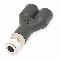 LEGRIS Push-Fit Wye Fitting: 3/8 in Pipe x 3/8 in OD x 3/8 in OD Size, 2 5/16 in Overall Lg, 10 PK (MPN 3148 60 18)