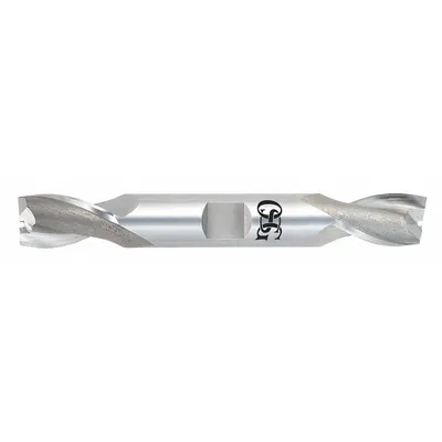 OSG Square End Mill: Cobalt, Double End, 2 Flute, 25 mm Mill Dia, 41.27 mm LOC - Double-End Cobalt Square End Mills