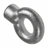 Fixed cable support for XY2-CE series rope pull switches. Includes an eyebolt for installation. Used to secure and guide the cable in cable-pull emergency stop systems