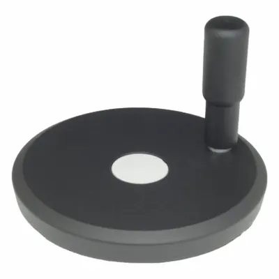 JW WINCO 923-125-B1/2-R-SW Solid Hand Wheel with Revolving Handle - Solid Hand Wheels with Revolving Handle
