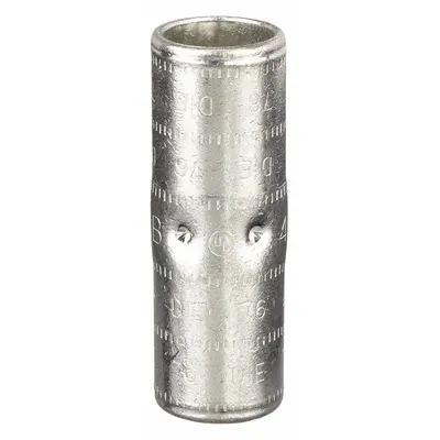 THOMAS & BETTS Open Barrel Splice: 400 kcmil Wire Size, Blue Code, 2.75 in - Crimped Butt Splice Compression Connectors