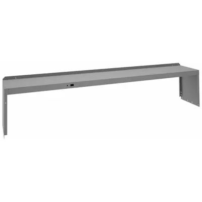 TENNSCO RE-18-1596 Riser for Workbenches, 96 in W x 15 in D, Gray, Carbon Steel - Risers for Workbenches