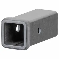 Steel receiver tube for mounting a ball mount or hitch accessory into a 2-inch receiver. Overall length of 6 inches and width of 2-1/2 inches. Suitable for towing trailers, boats, or equipment in fleet and vehicle maintenance applications.