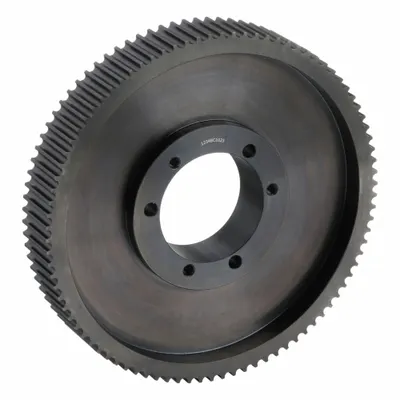 OEM QD90-8M-30 HTD Section QD Bushed Timing Pulley, 90 Teeth, Black Oxide - HTD Section QD Bushed Timing Pulleys