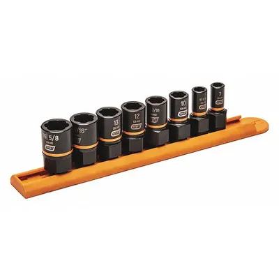 GEARWRENCH Bolt Extractor Set: 1/4 in, 3/8 in Drive Size - Bolt Extraction Impact Socket Sets