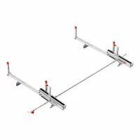 WEATHER GUARD Van Roof Rack: Aluminum, 19 in Overall Ht, 112 in Overall Lg, 62 in Overall Wd, White (MPN 2261-3-01)