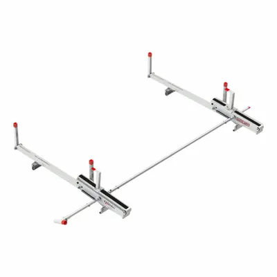 WEATHER GUARD Van Roof Rack: Aluminum, 19 in Overall Ht, 112 in Overall Lg, 62 in Overall Wd - Van Roof Racks