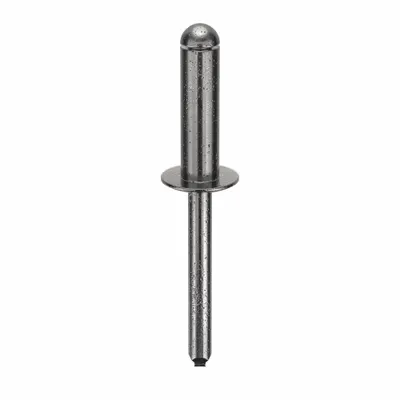 POP AVDEL Domed-Head Blind Rivet, 0.249" Dia, 2 12/71" L, 100 PK - Domed-Head Blind Rivets