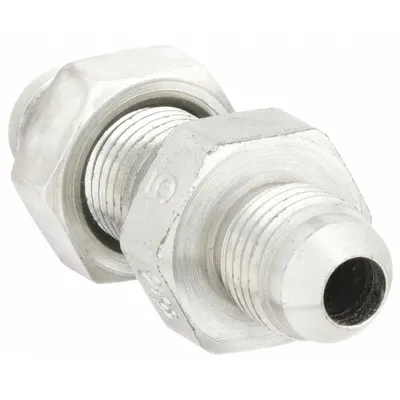 AEROQUIP Hydraulic Hose Adapter: 5/16 in x 5/16 in Fitting Size, Male x Male, JIC x JIC - JIC-to-JIC Steel Hydraulic Hose Adapters