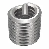 Free-running tangless helical insert for repairing or reinforcing internal threads in metal. #10-32 fine right-hand thread, plain finish, made from 18-8 stainless steel with tensile strength 200,000 to 250,000 psi. Uses STI tap size #10-32. Supplied in a 100-pack