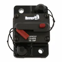 Automotive Circuit Breaker: CB, 42V DC, 100 A at 42V DC, Stud (MPN CB100PB)