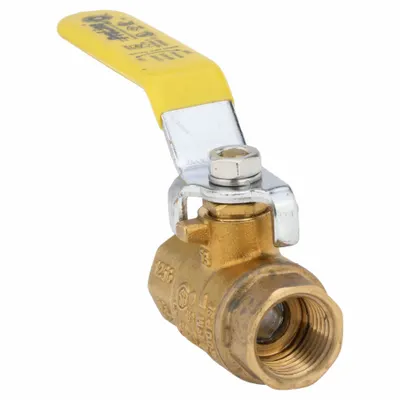 OEM Brass Ball Valve, 3/8 in, FIP x FIP, Full Port, Lever Handle - Brass Ball Valves