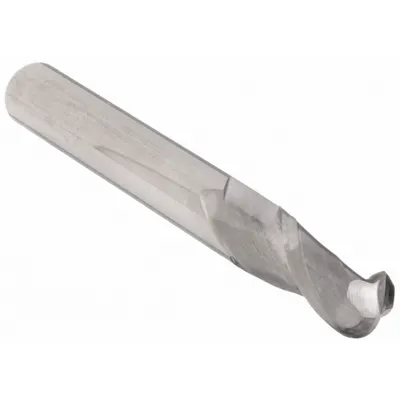 OEM Carbide Ball End Mill, 3/8" Dia, 1" LOC, 2-1/2" OAL, 2 Flute - General Purpose Carbide Ball End Mills