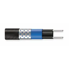 This cut-to-length electric heating cable kit is designed for freeze protection and temperature maintenance on pipes and surfaces in indoor and outdoor environments. It operates on 120V AC with a hardwired connection and includes a Splice and Tee Kit for flexible installation. The 100 ft cable length allows for custom sizing to fit specific applications.