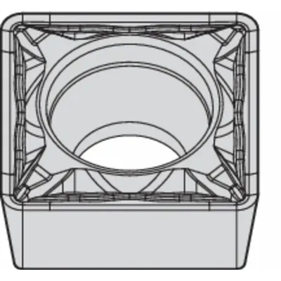 WIDIA Square Turning Insert: SCMT432FP - Square (S) Indexable Turning Inserts