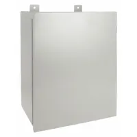 This WIEGMANN steel enclosure measures 20 x 16 x 9 inches and is rated NEMA 12/13 for protection against dust, dirt, and non-corrosive liquids in indoor industrial settings. It features a solid hinged cover secured with clamp closure. No knockouts are provided. Suitable for housing electrical controls, terminals, and instruments