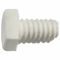 Hex Head Cap Screw: PTFE, Not Graded, Plain, 1/4"-20, Coarse, 3/4 in lg, Fully Threaded, Inch (MPN TF1420-34HH-07)