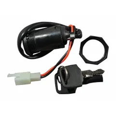 This lock accessory is a replacement part for stackers, designed to secure components and prevent unauthorized operation. It is compatible with Part Number 2LEC1. Typical applications include warehouse and material handling environments where safety locking is required.