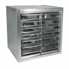 This belt-drive cabinet exhaust fan moves 31,506 cfm of air for high-volume ventilation in large industrial and commercial spaces. It features a 48-inch blade, 5 hp motor, and open dripproof enclosure. The unit operates on 208-230/460V AC, three-phase power and ships fully assembled.