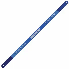 Bi-metal hacksaw blade with 32 teeth per inch for general-purpose cutting of metals and plastics. Blade width is 1/2 inch and thickness is 0.022 inch. Suitable for industrial maintenance, fabrication, and shop-floor applications.