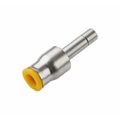 PARKER 67PLP-6M-12M Nickel-Plated Brass Push-to-Connect Tube Fitting - Nickel-Plated Brass Tube Fittings