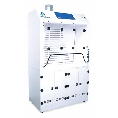 AIR SCIENCE PTEFH-48-A Light Duty Ducted Fume Hood, 4 ft Width, White, 120V AC - Light Duty Ducted Fume Hoods
