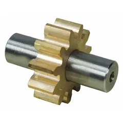 Gear and shaft assembly component designed for use in rotary gear pumps. Compatible with Dayton model 4KHP5. Supports and guides rotating parts in power transmission systems.