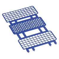 Tube Rack: Polypropylene, Blue, (60) Wells, 60 Compartments, Benchtop (MPN HS243077B)