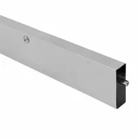 This automatic door bottom seals the gap under a door to block drafts, dust, and sound. It is commonly installed on commercial or industrial doors in facilities requiring climate control or noise reduction. The aluminum construction provides corrosion resistance for interior or sheltered exterior applications