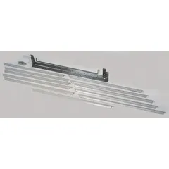 This steel louver is designed for use with hydronic wall and ceiling unit heaters to direct airflow. It measures 24-3/16 in high by 27-3/4 in wide by 3-5/8 in deep and has a gray finish. The louver helps control air distribution in commercial or industrial spaces.