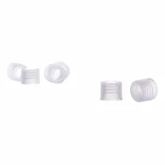 This polypropylene screw cap is unlined and autoclavable, designed for 15-415 thread laboratory bottles. The translucent cap allows visual inspection of contents. Suitable for general lab sealing applications requiring heat sterilization.
