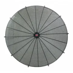Fan guard designed for use with HVACR fans and blowers. Provides a protective barrier to prevent accidental contact with rotating blades while maintaining airflow. Suitable for industrial ventilation, commercial HVAC systems, and refrigeration units.