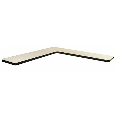 PRO-LINE Cantilever Shelf: 48 in Overall Wd, 18 in Overall Dp, Beige, Steel, Laminate - Shelves for Workbenches