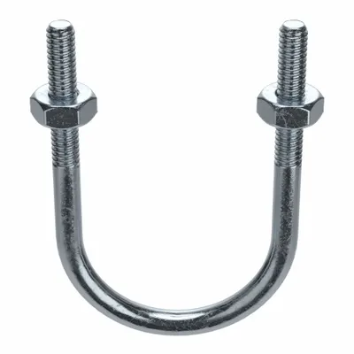 Standard U-Bolt: 1/4"-20 Thread Size, For Pipe Size 1 1/4 in, 3 in Inside Ht - Standard U-Bolts