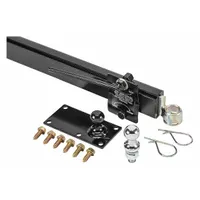 Trailer sway control device measuring 12 in overall length, 3 1/8 in overall width, and 5 in height. Used to reduce trailer sway during towing for improved stability in fleet and vehicle maintenance applications