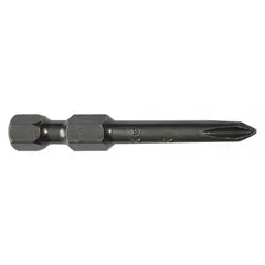This 5-pack of impact-rated #2 Phillips (PH2) bits features a standard hex shank for secure fit in impact drivers. Made from S2 steel, the bits are designed for driving Phillips-head screws in high-torque fastening tasks. Suitable for construction, assembly, and maintenance applications.