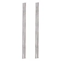 Carbide replacement blades for DEWALT planer models D26676, D26677, DCP580B, DW677K, DW678K, and DW680K. Used for trimming and smoothing wood surfaces in woodworking and construction tasks