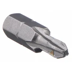This APEX insert bit is a #2 Phillips (PH2) driver with ACR (Anti-Cam-Out Rib) design to reduce bit slippage. It features a hex shank and is impact rated for use with high-torque power tools. Sold in a 5-pack, it is suited for industrial fastening tasks such as assembly, maintenance, and repair.