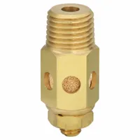 Exhaust Port Flow Control: Screwdriver Adjuster, 1/4 in Male NPT, 300 psi Max. (MPN 1EJU3)