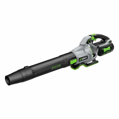 EGO Battery-Powered Handheld Leaf Blower: POWER+, 670 cfm Max. Air Flow - Battery-Powered Handheld Blowers