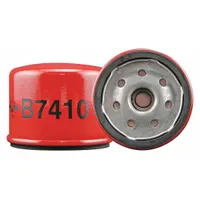 Spin-on oil filter for removing contaminants from engine lubricating oil. Thread size 3/4", overall length 2 5/16 in. Includes one gasket for sealing. Suitable for use in industrial engines, heavy equipment, and vehicles