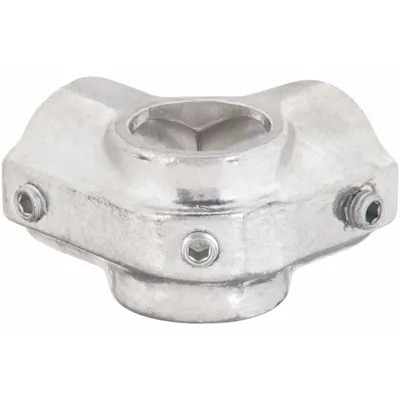 HOLLAENDER Structural Pipe Fitting: Side Outlet Tee, Tee, 1 1/2 in For Pipe Size, Aluminum - Aluminum Crosses & Tees