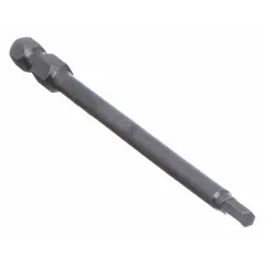 Imperial hex impact bit with 1/8 in hex head and 4 in overall length. Sold in a 5-pack. Suitable for driving fasteners with power tools in assembly and maintenance tasks.